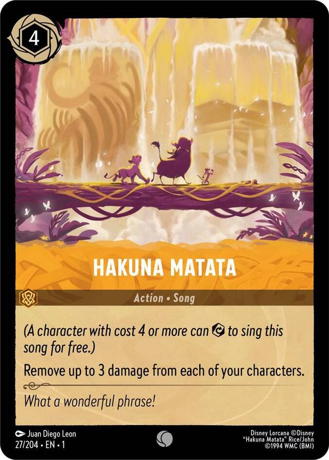 Disney Lorcana Trading Card Game - Hakuna Matata - The First Chapter (1)