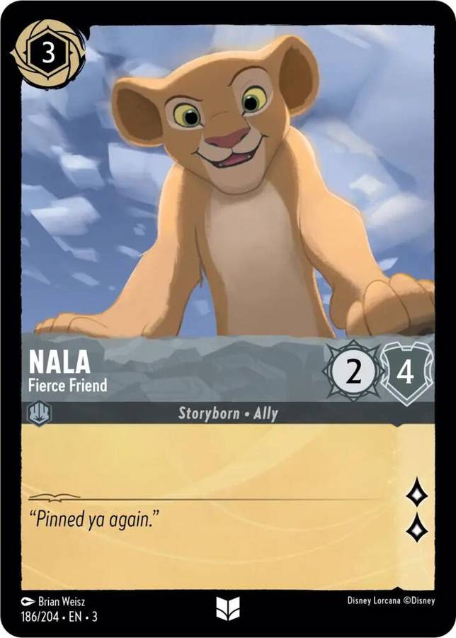Disney Lorcana Trading Card Game - Nala - Fierce Friend - Into the Inklands (3)