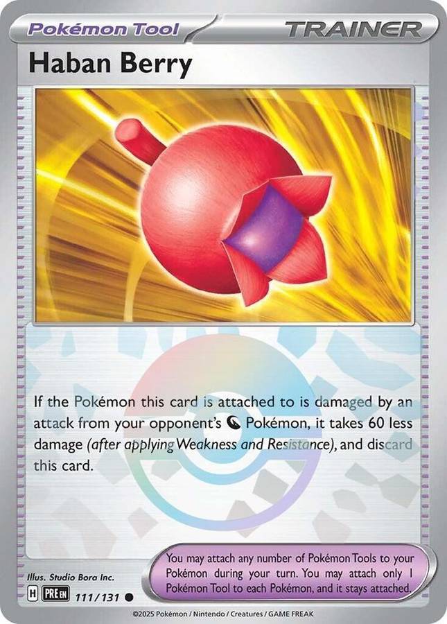 Pokemon Trading Card Game - Haban Berry (Poke Ball Pattern) - SV: Prismatic Evolutions