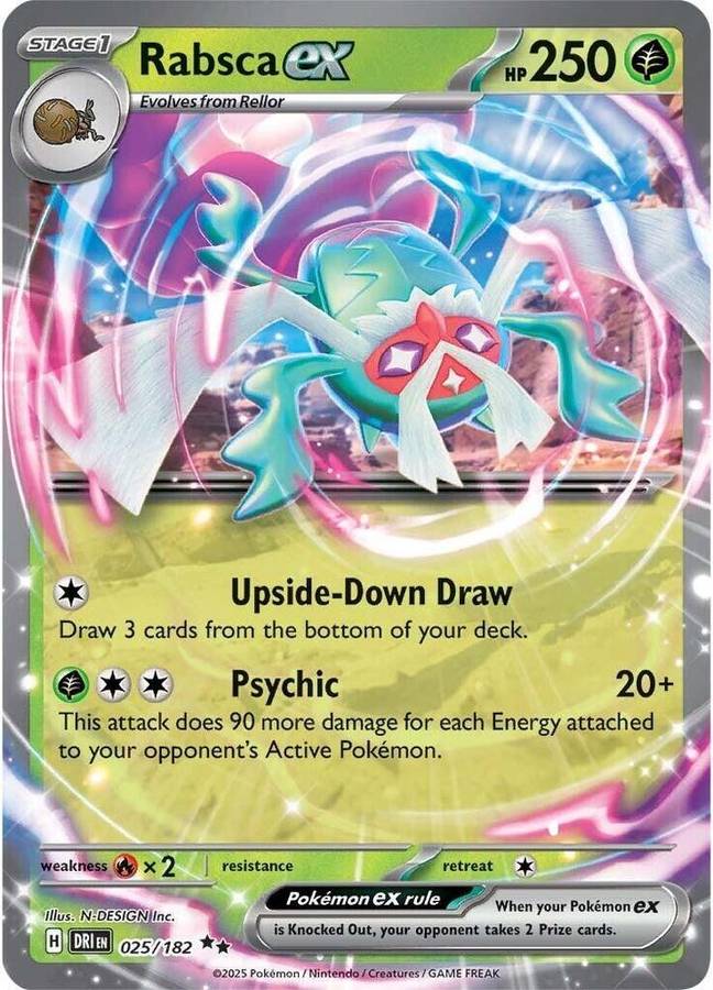 Pokemon Trading Card Game - Rabsca ex - SV10: Destined Rivals (DRI)