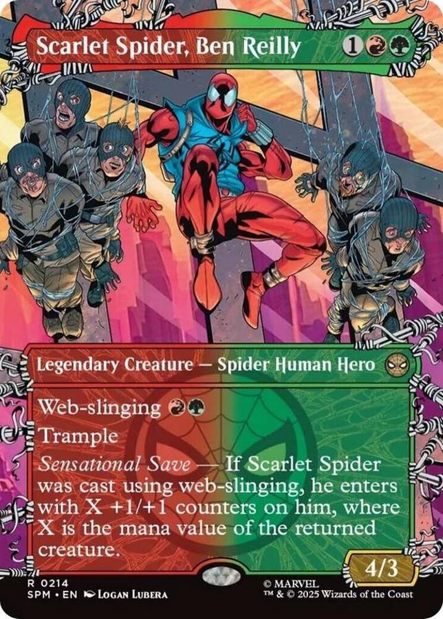 Magic The Gathering TCG - Scarlet Spider, Ben Reilly (Borderless) - Marvel's Spider-Man (SPM) (Foil)