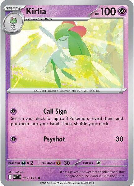 Pokemon Trading Card Game - Kirlia - ME01: Mega Evolution (MEG)