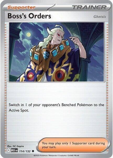 Pokemon Trading Card Game - Boss's Orders [Ghetsis] - ME01: Mega Evolution (MEG)