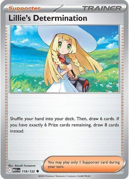 Pokemon Trading Card Game - Lillie's Determination - 119/132 - ME01: Mega Evolution (MEG)