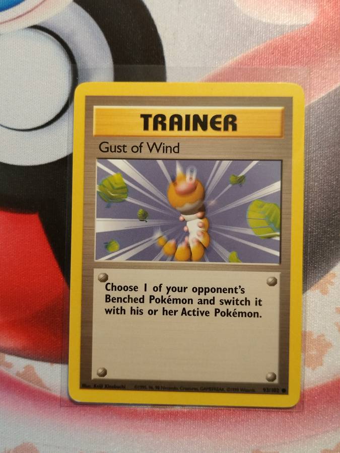 Pokemon Trading Card Game -  Gust of Wind #93 Pokemon Base Set  (3)