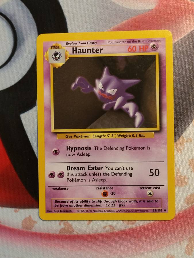 Pokemon Trading Card Game - Haunter #29 Pokemon Base Set (1)