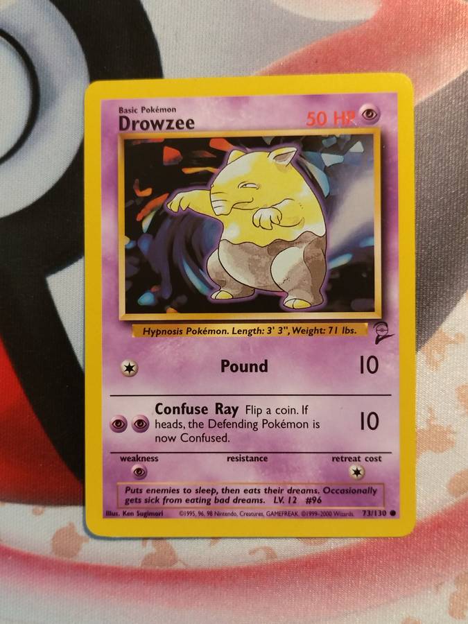 Pokemon Trading Card Game - Drowzee #73 Pokemon Base Set 2