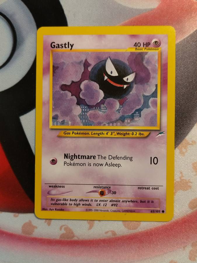 Pokemon Trading Card Game - Gastly #65 Pokemon Neo Destiny