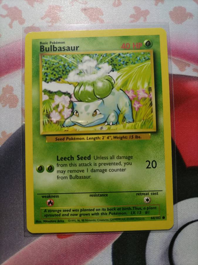 Pokemon Trading Card Game - Bulbasaur #44 Pokemon Base Set - 6