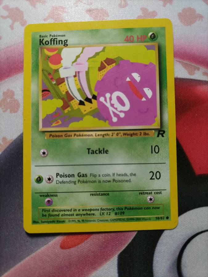 Pokemon Trading Card Game - Koffing #58 Pokemon Team Rocket -1