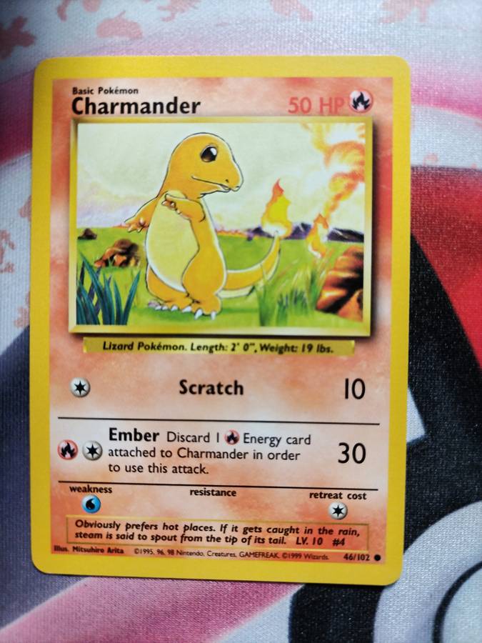 Pokemon Trading Card Game - Charmander #46 Pokemon Base Set - 2