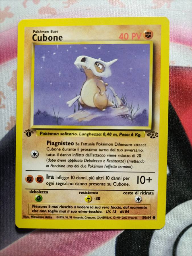 Pokemon Trading Card Game - Cubone [1st Edition] #50 Pokemon Jungle - Italian