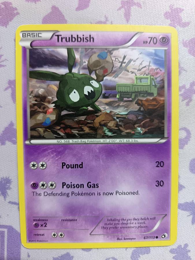 Pokemon Trading Card Game - Trubbish - 67/113 - Common Black & White 11: Legendary Treasures - 2013