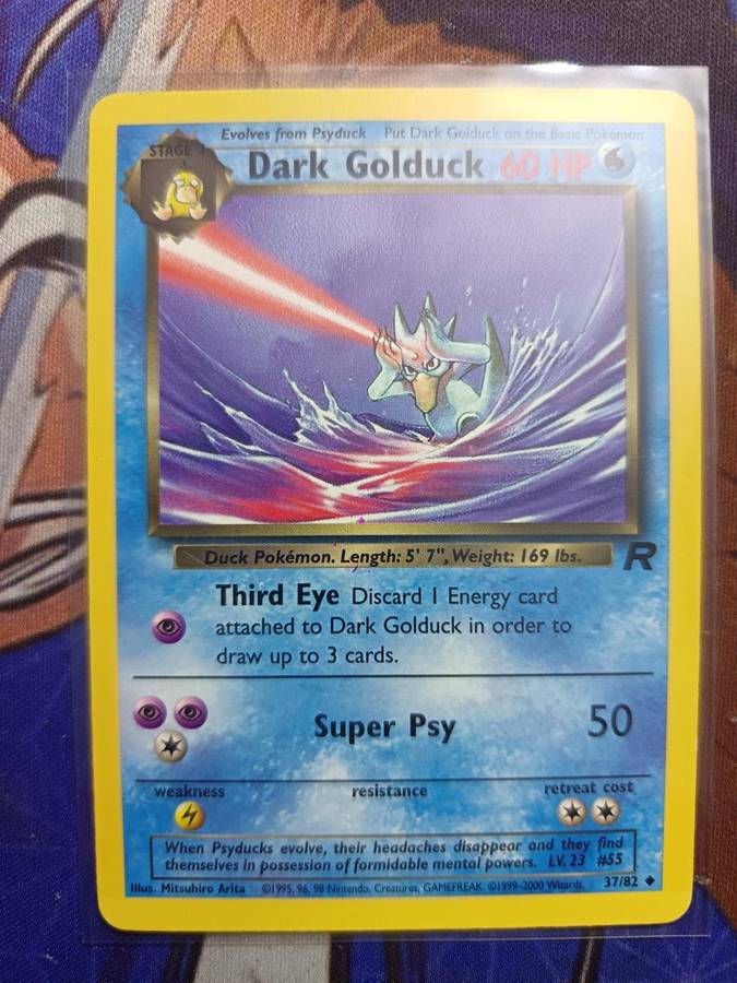 Pokemon Trading Card Game - Dark Golduck #37 Pokemon Team Rocket - Vintage