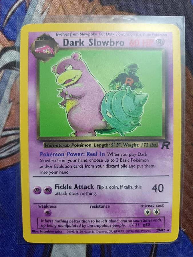 Pokemon Trading Card Game - Dark Slowbro #29 Pokemon Team Rocket - Vintage