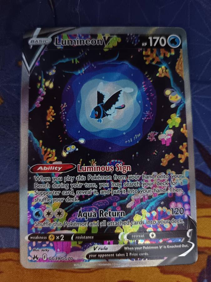 Pokemon Trading Card Game - Lumineon V - Crown Zenith: Galarian Gallery (CRZ:GG)