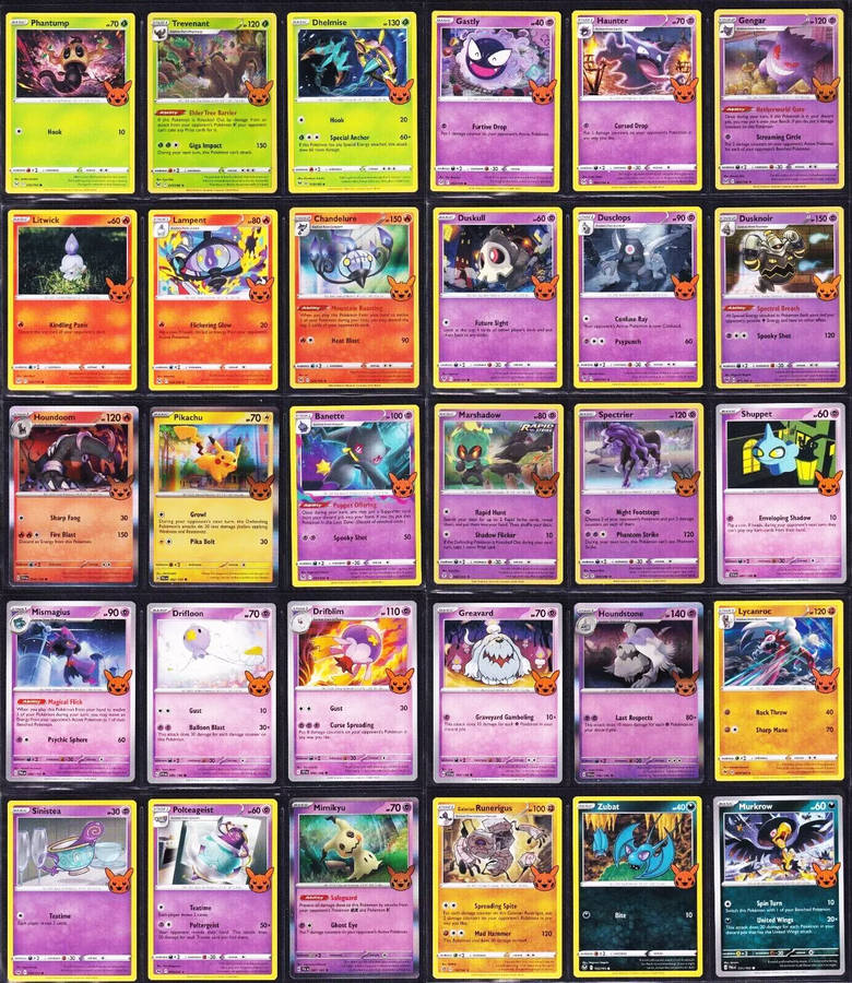 Pokemon Trading Card Game - Pokemon 2023 Halloween Trick or Trade COMPLETE SET (30 Cards)