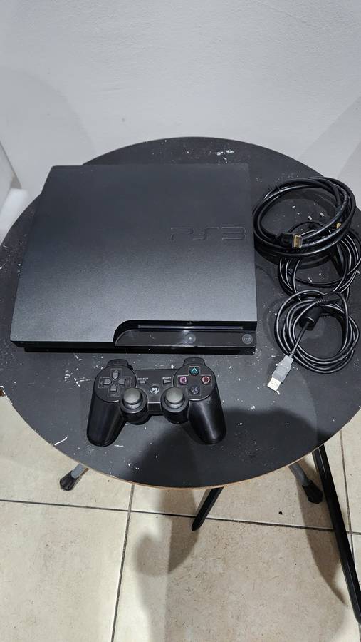 Ps3 slim 250gb console with 1controller and cables - Great deal!