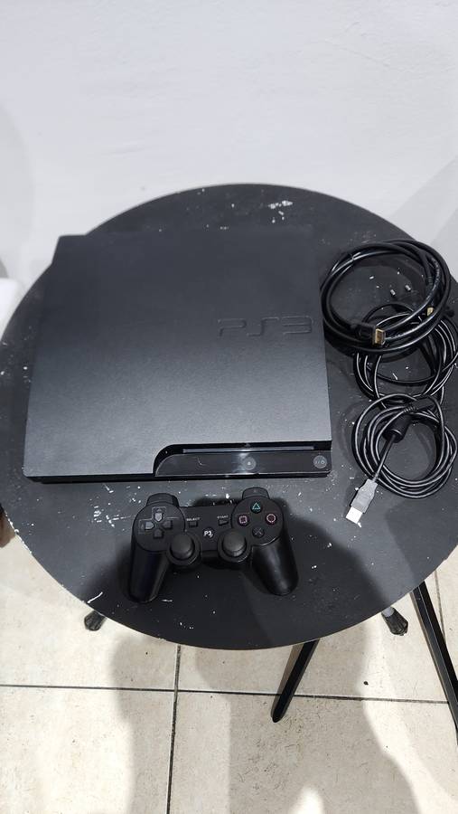 Ps3 slim 250gb console with 1controller and cables - Great deal!