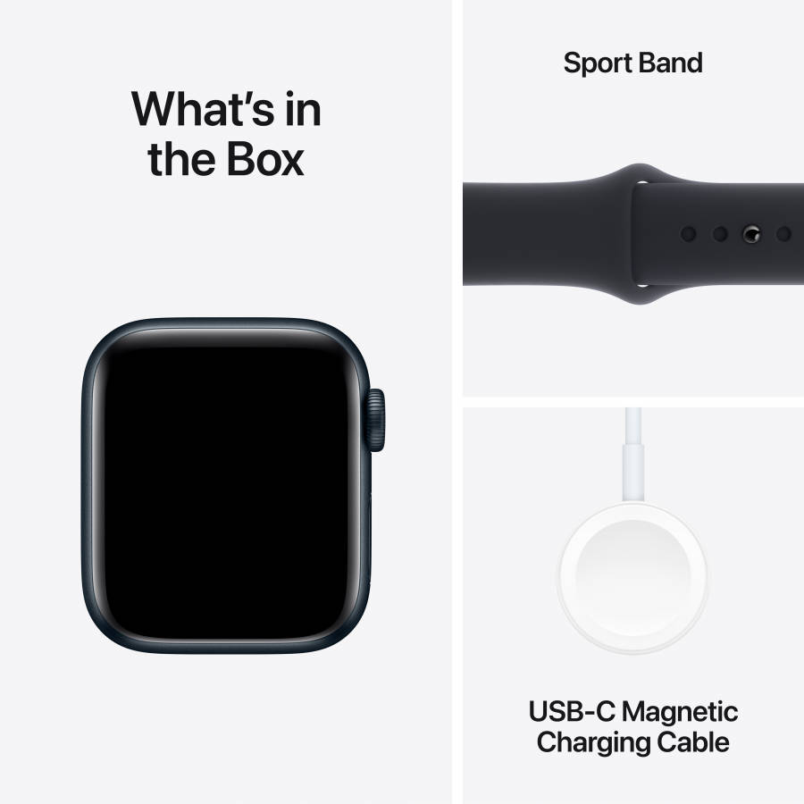 Apple Watch SE 2nd Gen- Model A2724- GPS + Cellular 44mm Midnight  with Sport Band - Large