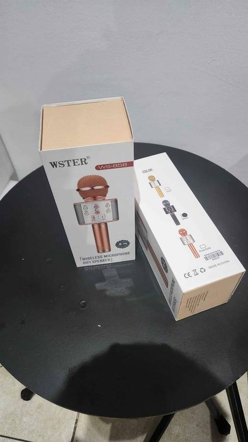 Tiktok - karaoke microphone - ws858 - led speaker