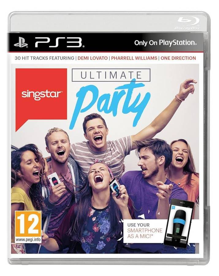 ps4/ ps3 Singstar Ultimate Party with 2X WIRELESS SINGSTAR MICROPHONES