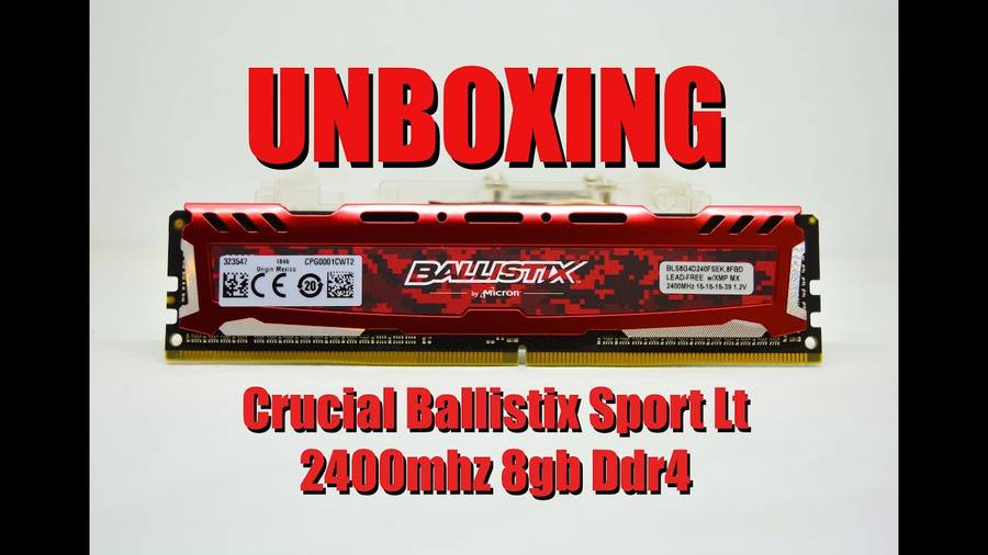 Crucial Ballistix sport ddr4 8GB 2400mhz 16-16-16-39 1.2V -intel xmp ready