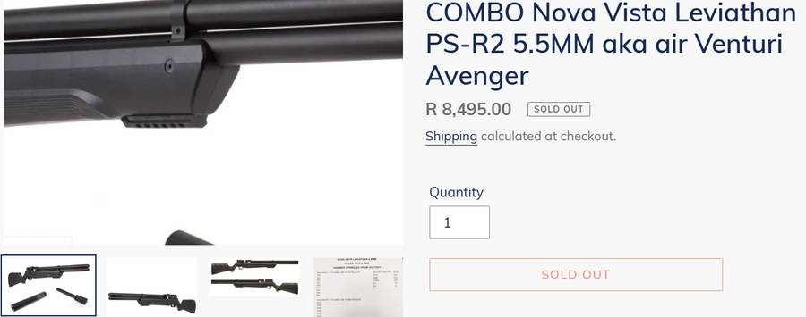 Nova Vista Leviathan PS-R2 PCP Air Rifle - 5.5mm