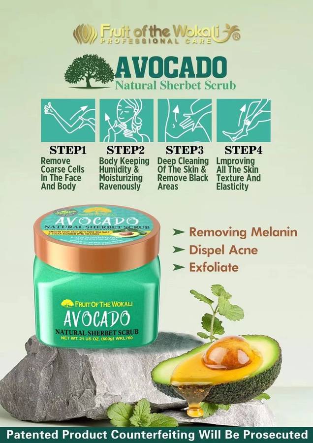 600g Sherbet Body Scrub- message the name