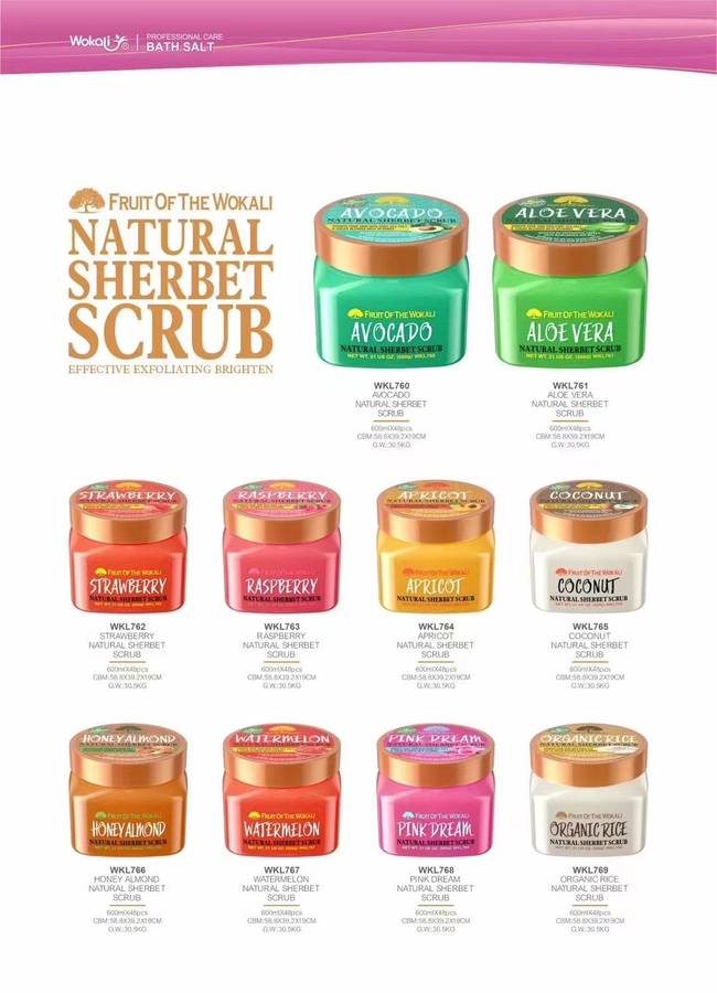 600g Sherbet Body Scrub- message the name