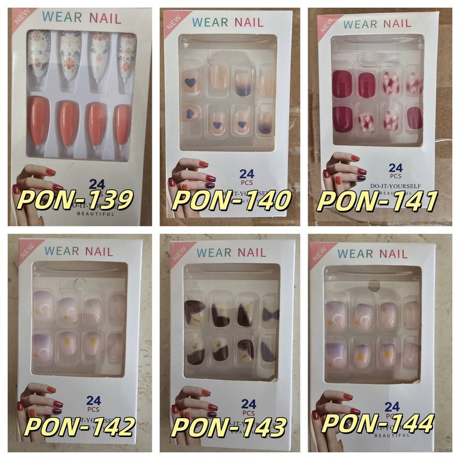 Press On Nails 24pcs  message number of box