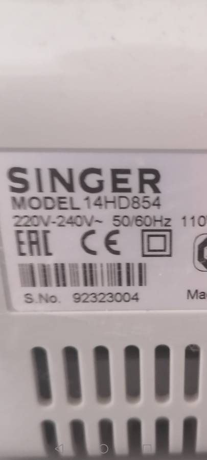 Singer Over-locker Heavy Duty 14HD854