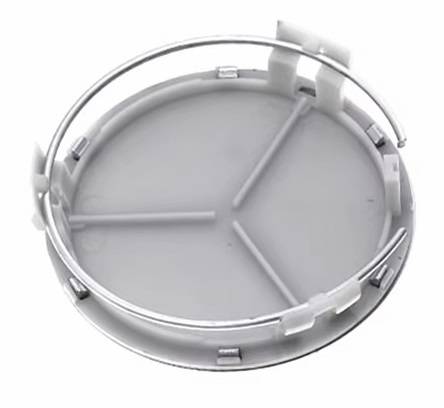 4x 75mm Wheel Centre Cap for Mercedes Benz (Dark Blue on Chrome)