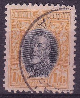 Southern Rhodesia, 1931, Field Marshall, 1s6d, Perfs 12, used