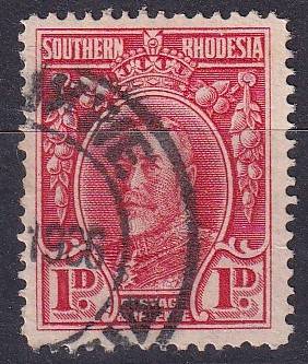 Southern Rhodesia, 1931_1935, Field Marshall, 1d, Perfs 14, used