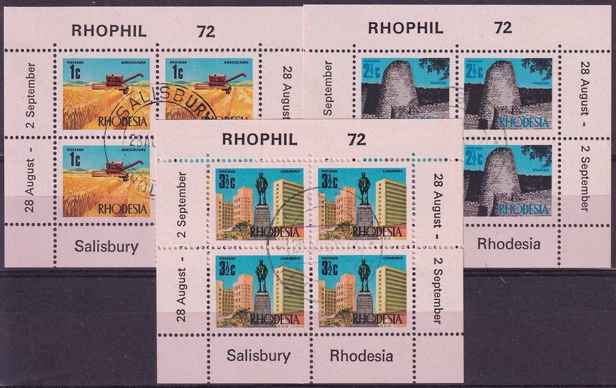 Rhodesia UDI, 1972, Rhophil 238B, Imperforate Top, CTO