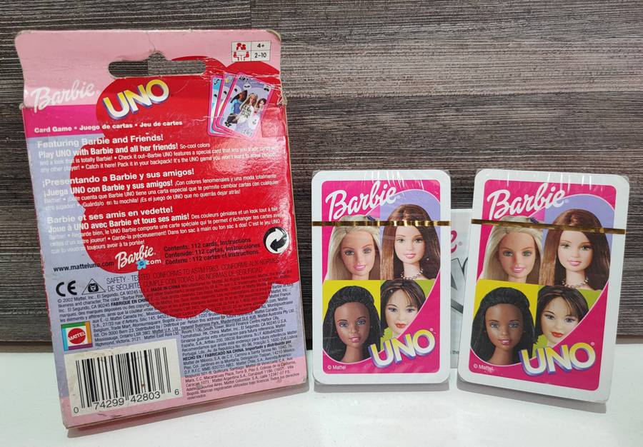 Mattel Barbie Uno Cards