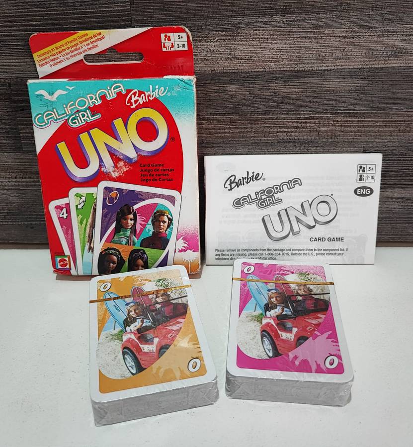 Mattel Barbie Uno Cards