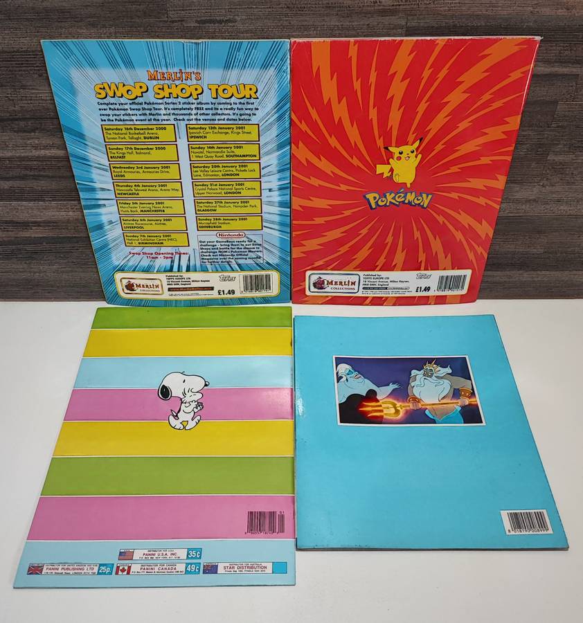 Vintage Topps/Panini Mixed Sticker Albums