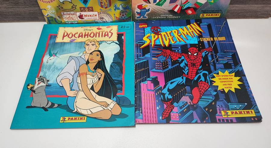 Vintage Topps/Panini Mixed Sticker Albums