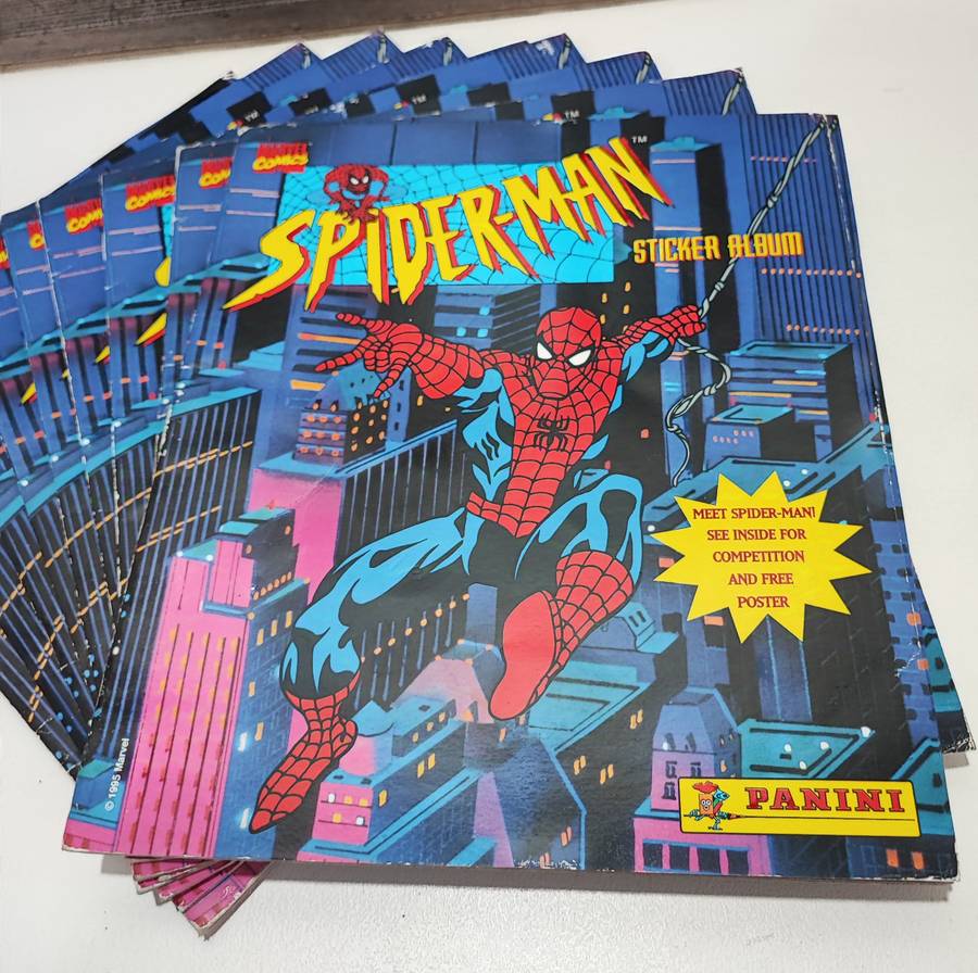 1995 Panini Marvel`s Spiderman Sticker Albums(One Bid for all)