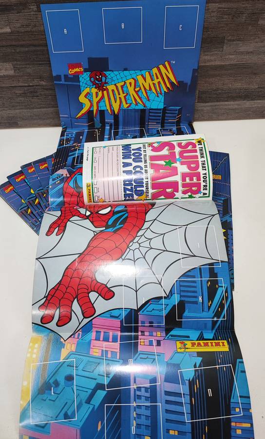 1995 Panini Marvel`s Spiderman Sticker Albums(One Bid for all)