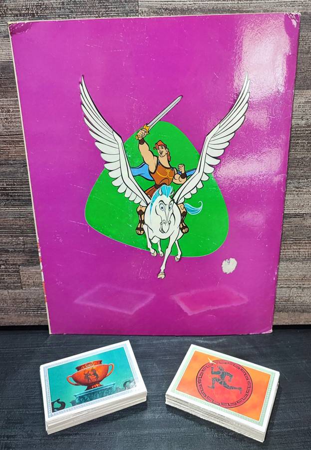 1996 Panini Disney`s Hercules Sticker Album & Collectible Stickers(Complete Sticker Set)