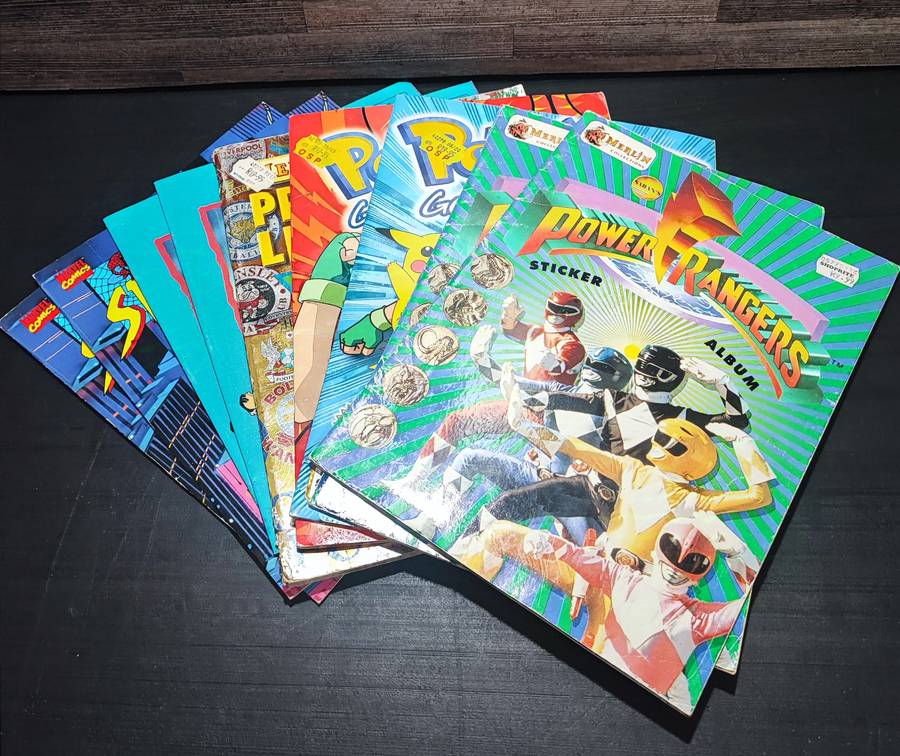 Vintage Topps/Panini Mixed Sticker Albums