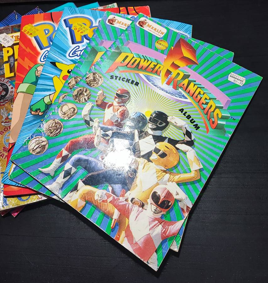 Vintage Topps/Panini Mixed Sticker Albums