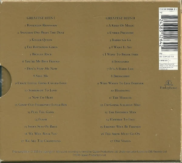 Queen  Greatest Hits I & II (2-CD Set) Import