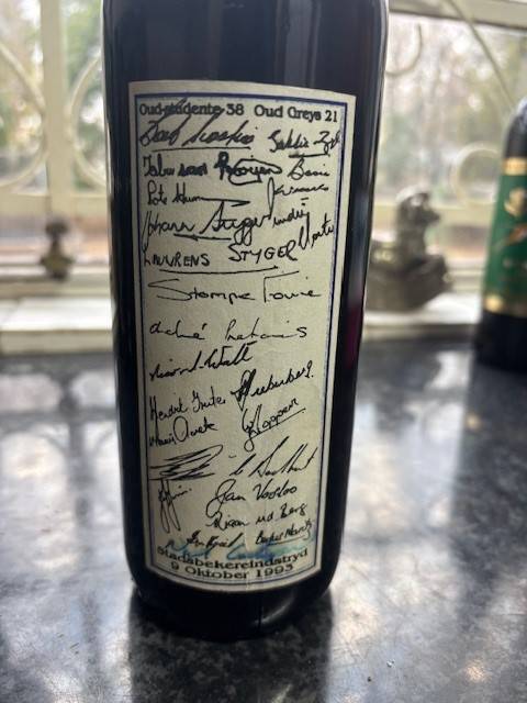 Oud-Studente Rugbyklub Stadsbeker Wenners 1993, with printed autographs
