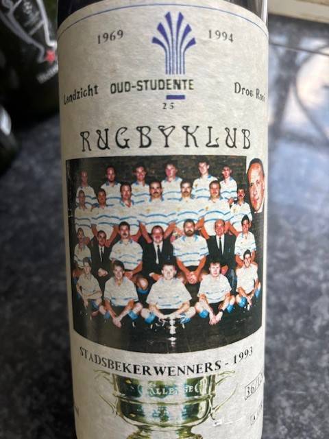 Oud-Studente Rugbyklub Stadsbeker Wenners 1993, with printed autographs
