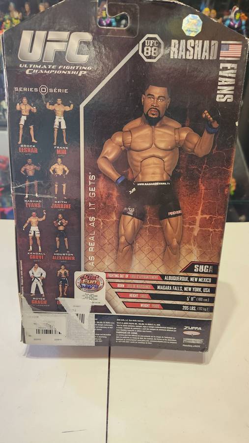Boxed UFC Rashad Evans Action Figure Jakks Pacific
