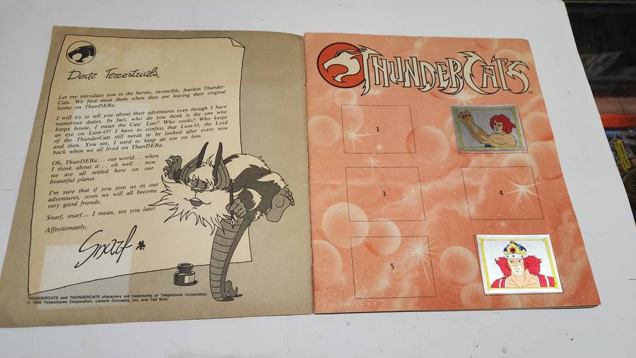 1986 Thundercats Panini Sticker Album 47/264 Stickers Present Vintage Figure